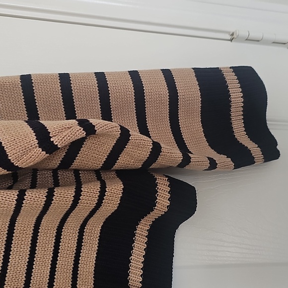 New INDUSTRY REPUBLIC CLOTHING Saddle Stripe Crewneck Sweater XL Khaki/Navy - Picture 12 of 14